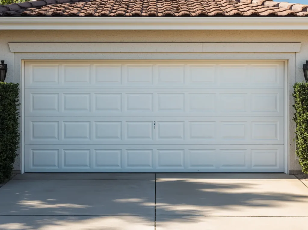 how to repair a dented garage door