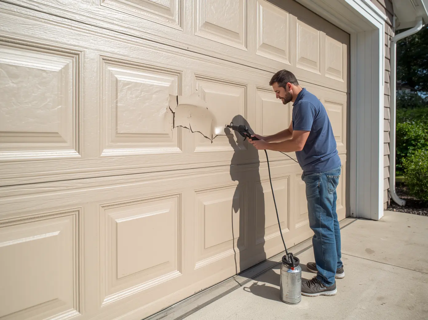 garage door dent removal San Diego, CA
