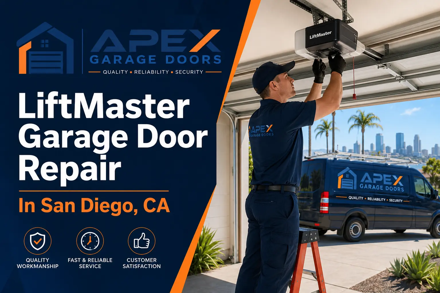 LiftMaster Garage Door Repair in San Diego, CA