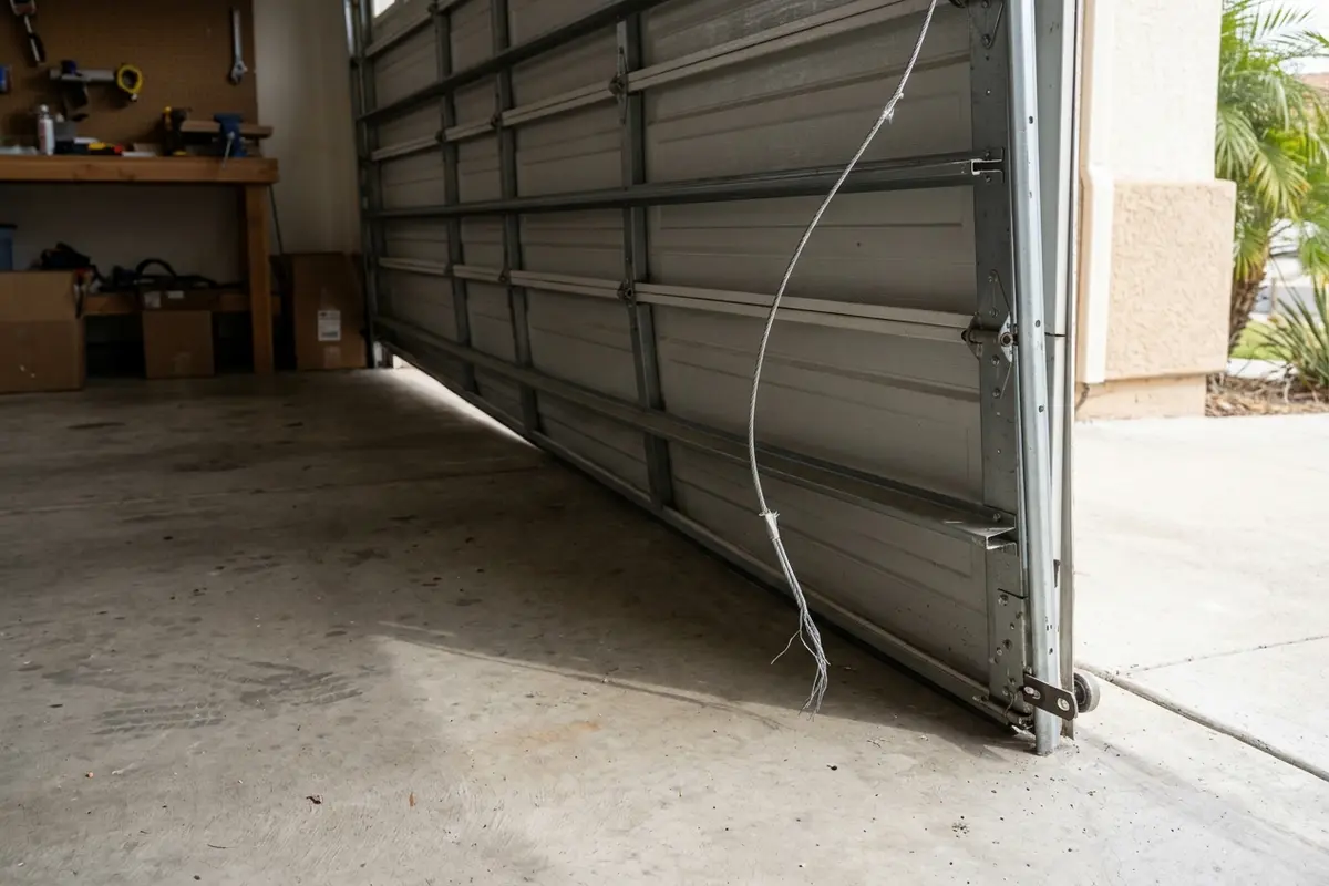 Garage Door Cable Snapped