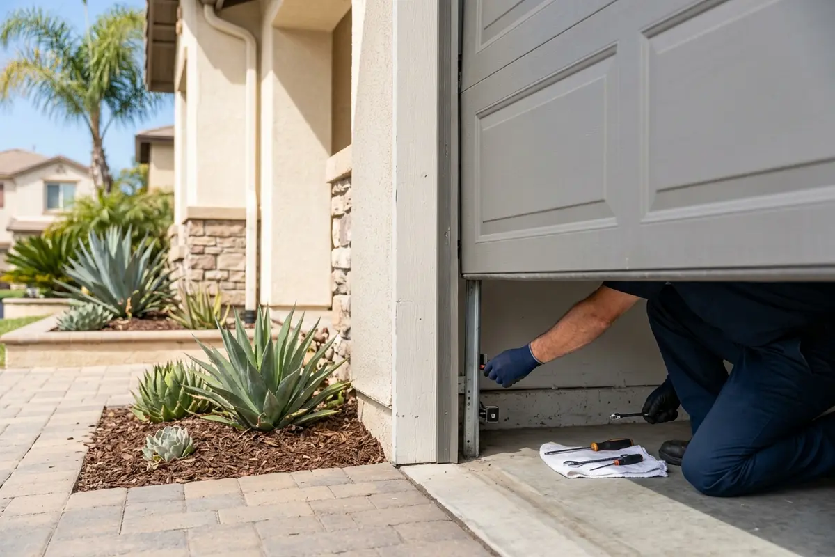 Fix Garage Door Won't Close All the Way in San Diego, CA